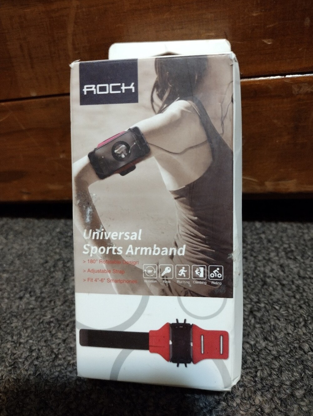 Rocks Universal Sports Armband - Black and Red